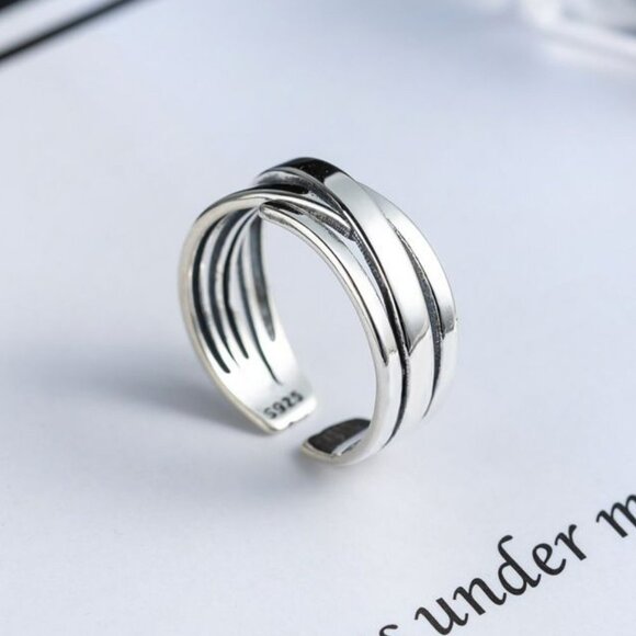 Multilayer Sterling Silver Ring - Picture 3 of 3